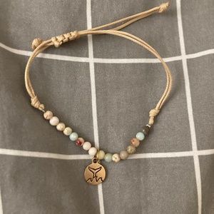 Whale or dolphin tale braclet